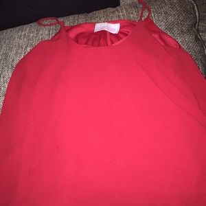 Sexy red shirt perfect for laying for the holidays